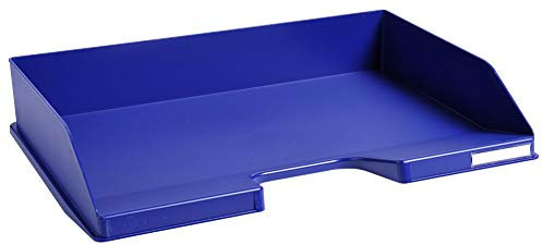 Exacompta 117104D Premium Briefablage Querformat Combo Midi für DIN A4 quer. Idealer Briefkorb für Ihre Organisation. Robuster und stapelbarer Ablagekorb Blauer Engel nachtblau