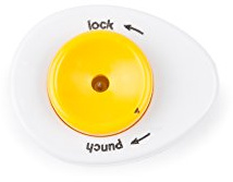 Fox Run Hard Boiled Egg Piercer, with Safety Lock Feature, White