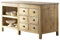 Loberon Küchenblock Crawley, zeitlos-schönes Design, natürliche Patina, sechs große Schubladen & Zwei offene Staufächer, Vintage-Look, Küchenmöbel, Tannenholz, Naturstein, braun