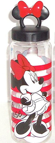 Disney Store Gourde en Plastique Motif Minnie Mouse Rouge