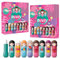 Set de bálsamos labiales Kimono Doll - 48 bálsamos labiales con 6 sabores (manzana, plátano, chicle, naranja, fresa, vainilla), 2,5 g. Cada uno presentado en 2 cajas de regalo