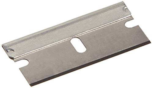 Titan Tools 11038 12 cuchillas de afeitar de un solo filo, color plateado (100 piezas)