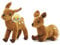 Sunny Toys 31409 - Plüsch Rehkitz stehend und liegend, 2-er Set, Circa 15 cm