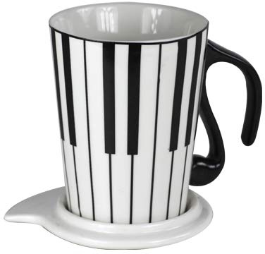 TAZA - Teclado (Con Tapa) Porcelana