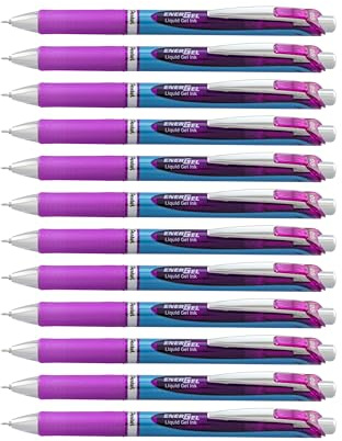 Pentel EnerGel Xm BLN75 0.5mm Violet (Pack of 12)