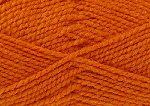King Cole Big Value Chunky Knitting Yarn 100g Ball - Premium Acrylic - Perfect for Quick Knit Jumpers, Blankets & Accessories (1746 Mango)