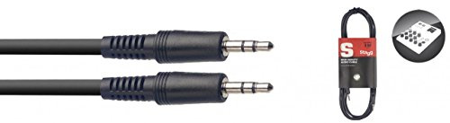Stagg 25018657 Audio Kabel (2 m, mini-Stereo Klinke, Stecker)