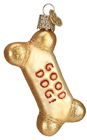 Old World Christmas Pet Accessories Glass Blown Ornaments for Christmas Tree Dog Biscuit