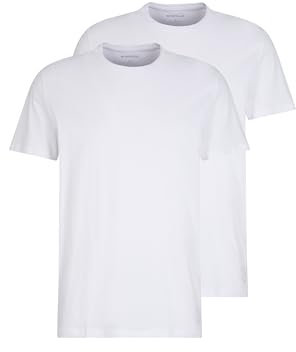TOM TAILOR Herren Crewneck T-Shirt im Doppelpack, 20000 - White, L
