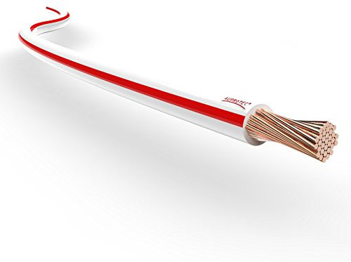 Cavo elettrico unipolare 0.5 mm² Filo elettrico per auto moto autocarro 5m o 10m selezione: (10m metri 0.5 mm² filo di rame, bianco-rosso)
