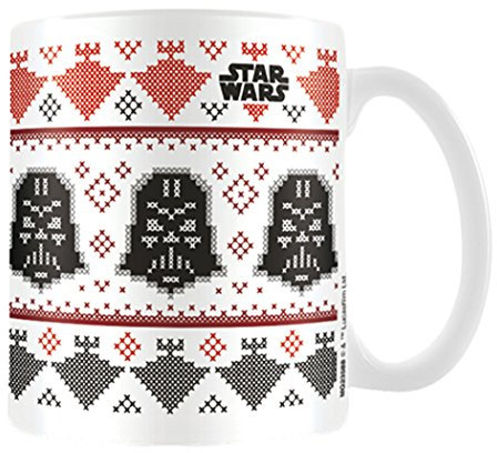 Star Wars Pyramid International (Darth Vader Christmas) Official Boxed Ceramic Coffee/Tea Mug, Multi-Colour, 11 oz/315 ml