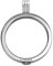 Quiges Plaqué Argent Acier Inoxydable Interchangeable Coin Medaillon Pendentif 33mm Grand
