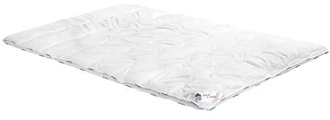 Irisette Triberg Bettcomfort Steppbett, 4-Jahreszeiten, 200 x 200 cm, Öko-Tex zertifiziert, weiß, Deutsches Markenprodukt