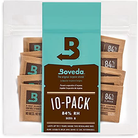 Boveda für Musikinstrumente | 2-Wege-Feuchtigkeitskontrolle mit 84% relativer Feuchtigkeit für Blätter von Holzblasinstrumenten | Größe 8 für einsatzbereite Ersatzblätter bei Auftritten | 10 Stück