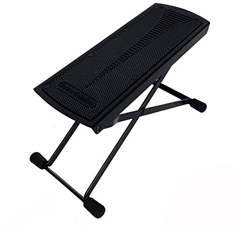 Tetra-Teknica Essentials Series GFR-01 6-Position Height Adjustable Guitar Foot Rest, Color Black