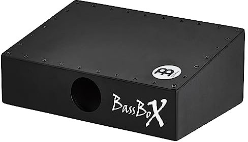 Meinl Percussion Bassbox Soundeffekt Instrument - Fußinstrument mit Bass Sound - Mit Schallöffnung - Inklusive Schlägel - Baltische Birke, Schwarz (BASSBOX)