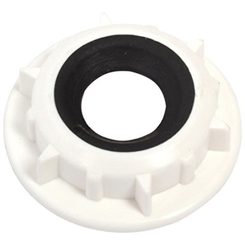 Spares2go External Delivery Tube Pipe Locking Nut And Seal for Indesit Dishwashers