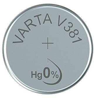 10x Varta Button Cell Silver Oxid-Watch Batteries, (Varta V381/Sr55) Sr 55 Sw / V 381 Varta 1-Bl