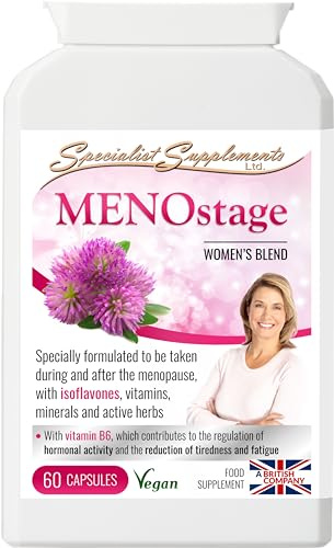 Specialist Supplements MENOstage Herbal Support for Women 60 Capsules | Pack of 1