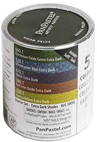 PanPastel 5 Colour Set - Extra Dark Shades Set