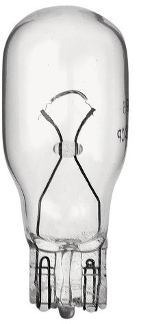 10 Pack 18 Watt T5 Wedge Base 12 Volt 20000 Hour Clear Xenon Lightbulb, Yellow