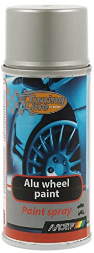 MOTIP Alu wheel paint Arctic 150 ml - Felgenlack Sprühfarbe | Witterungsbeständiger Felgenlack mit hohem Glanz, guter Deckkraft und ausgezeichneter Haftung auf Aluminium
