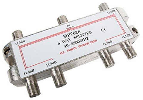 Engel MP7626 - Signalverteiler für Satellitenanlagen (Standard, 6 Wege, 5-2400 MHz)