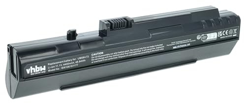 vhbw Batería Compatible con Acer Aspire One D250 | ZG5 notebook (4400 mAh, 11,1 V, Li-Ion)