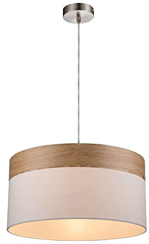 Globo Chipsy-Hängeleuchte, mit Textur, beigefarben.
