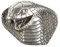 Unbekannt Cobra Gürtelschnalle Schlangen Buckle Cobrakopf : Gürtelschliesse Kobra Masse ca.: 9 x 7 cm Farbe: silber