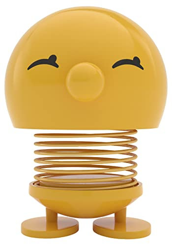 Hoptimist Bimble Wackelfigur & Glücksbringer, Skandinavische Deko Figuren für Wohnzimmer, Schreibtisch, Büro, Bürodeko & Lustige Kleine Geschenke, 7,4 x 8,5 x 9,5 cm, Medium, Gelb