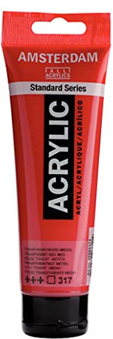 Amsterdam Standard Series Acrylique Tube 120 ml Rouge Transparent Moyen 317 (17093172)