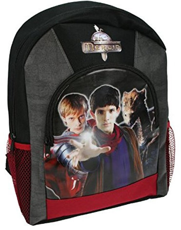 The Adventures of Merlin Rucksack - Kinderrucksack - Grün - Cartoon - 38.1 cm x 30.48 cm