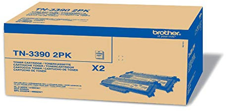 Brother TN3390TWIN Original Toner für Laserdrucker HL-6180DW, DP