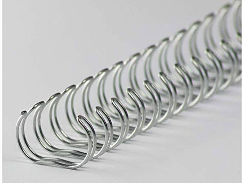 r&b 34RM95-SV Drahtbinderücken 34 Ringe 9.5 mm, 3/8 Zoll, 3:1 Teilung, 100 Stück, silver
