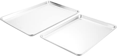 Nordic Ware Natural Aluminum Commercial Baker's Half Sheet and Big Sheet