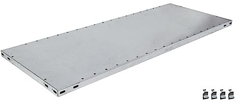 SCHULTE Lagertechnik Zusatz-Fachboden MULTIplus150 100 x 50 cm (BxT), verzinkt, inkl. 4 Fachbodenträgern