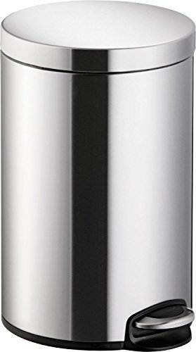 helit H2403500 - Tret-Abfallbehälter „the silent“ 12 L, Edelstahl