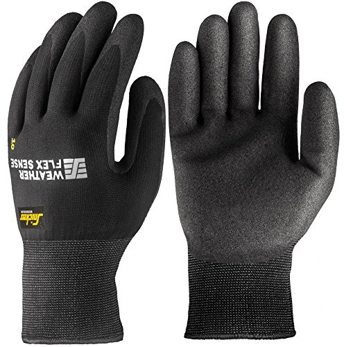 Snickers 93190404009 Size 9 Sense Weather Flex Gloves - Black