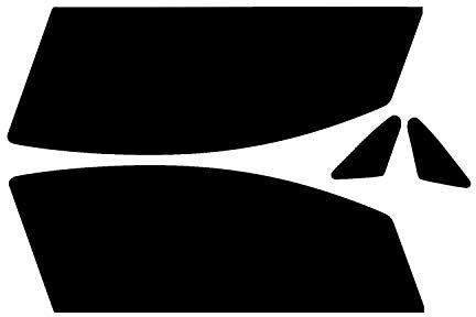 PSSC Pre Cut Front Car Window Films for Vauxhall Corsa 3 Door 2007-2013 35% Medium Tint