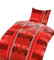 2tlg Warme Winter Bettwäsche Coralfleece Flausch - Nicky Plüsch 1x 135x200 + 1x 80 x80 NEU Rot