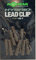 Korda Hybrid Lead Clips - 8 Clips zum Karpfenangeln mit Festbleimontage, Lead Clip für Karpfenblei, Leadclips, Einhänger, Farbe:Clay (Lehm Braun)