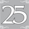 20 Servietten 3lg. 33x33cm Silber Dessign 25