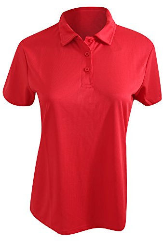 AWDis Cool Womens Girlie Cool Polo/Polos/Womens Fashion/Women (L) (Fire Red)