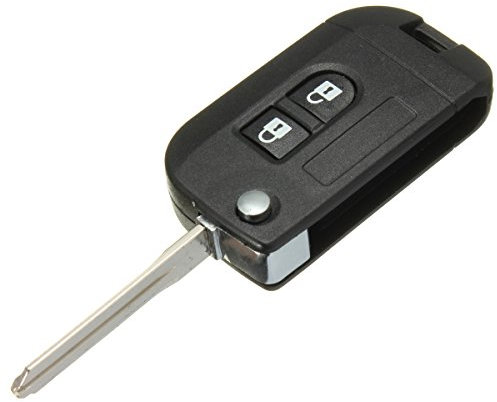 katur 1 bouton 2 Coque à rabat Clé Non Lame Mise à niveau pour Nissan Micra Note Navara