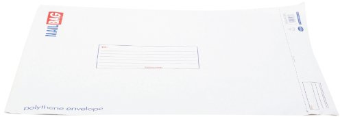 County white Mailing Bags Extra Large Polythene bags Pack of 25 C247 County Mail Bags sizes approx 42x50cm