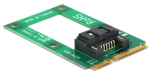 DeLock MiniPCIe Converter mSATA Full Size > 1 x SATA 7 pin Female - Speicher-Controller - SATA 6Gb/s