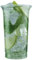 Regalzone - Vasos de tubo de plástico, 340 ml, transparentes. Paquete de 100 vasos con 4 posavasos