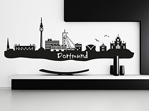 KLEBEHELD® Wandtattoo Dortmund Skyline
