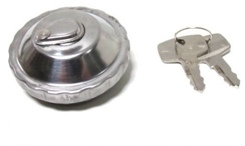 Universal Abschließbarer Tankdeckel passend für Tanks mit 30mm Bajonettverschluss – Mofa Moped Mokick, mit 2 Schlüsseln, Chrom